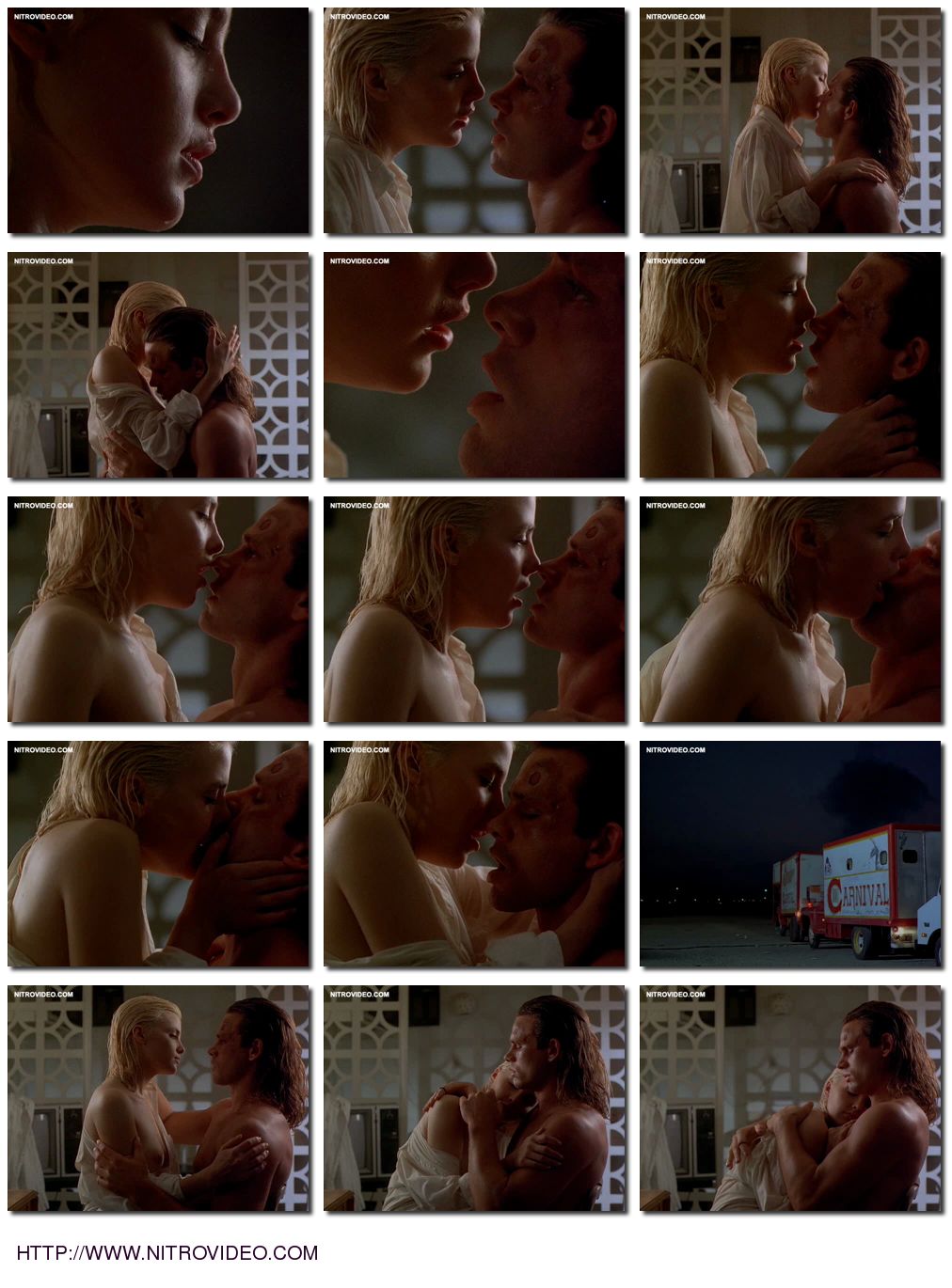Sexy nude collage of Sherilyn Fenn in Movie: Two Moon Junction. 